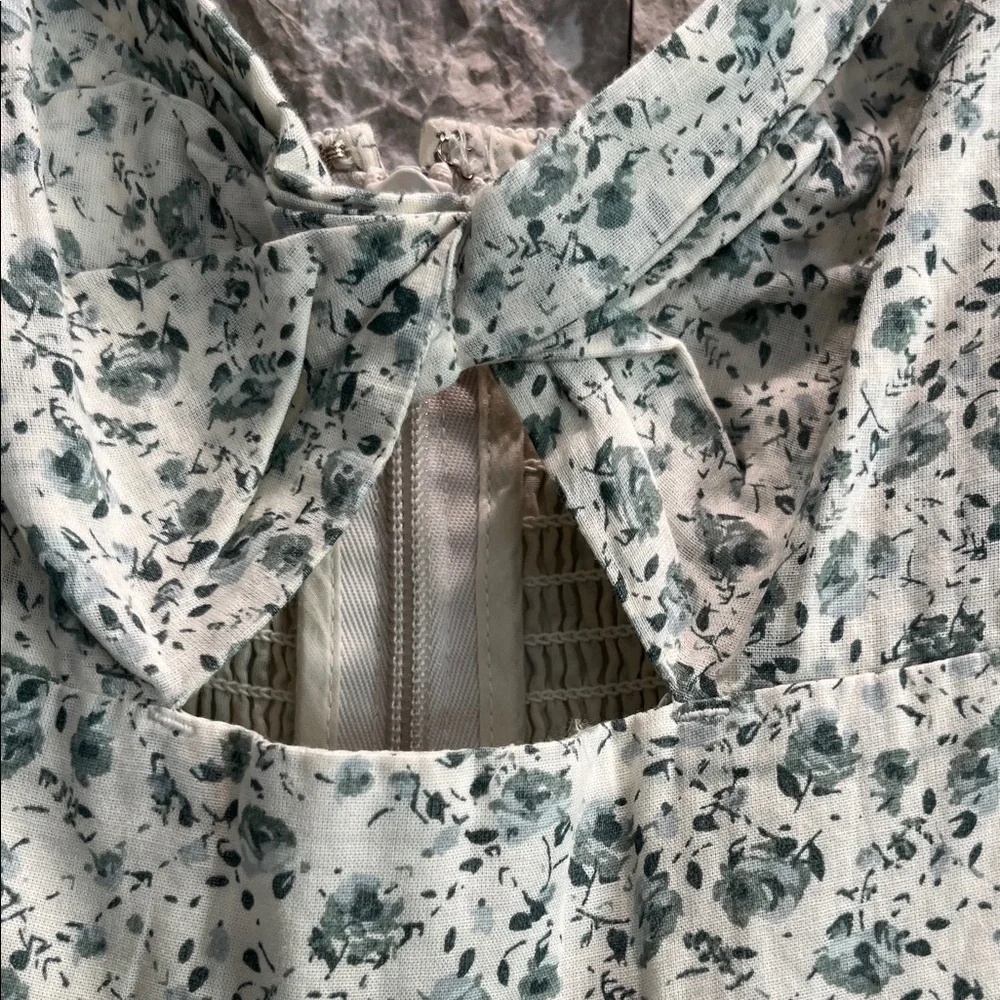 Abercrombie & Fitch Boho print Twist-Front Tiered Maxi Dress Sz-S